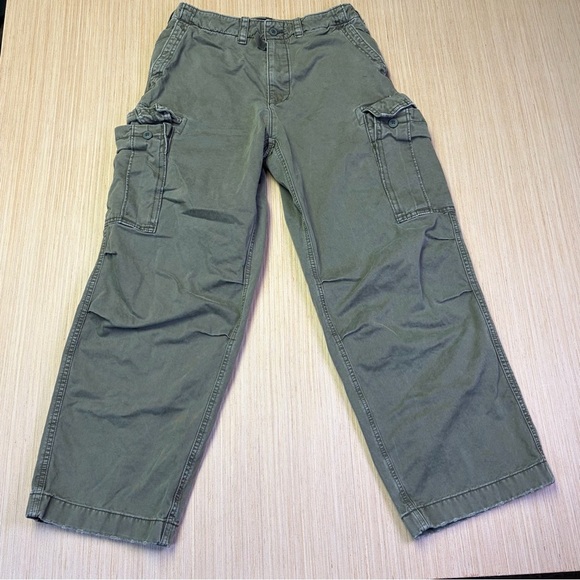Abercrombie & Fitch Other - Abercrombie & Fitch Baggy Cargo Pants Mens 29x30(28) Green Retro Y2K Skater